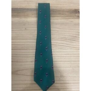 Vintage Men's Christmas Tie, Saks Fifth Avenue,  100% Silk, Made USA